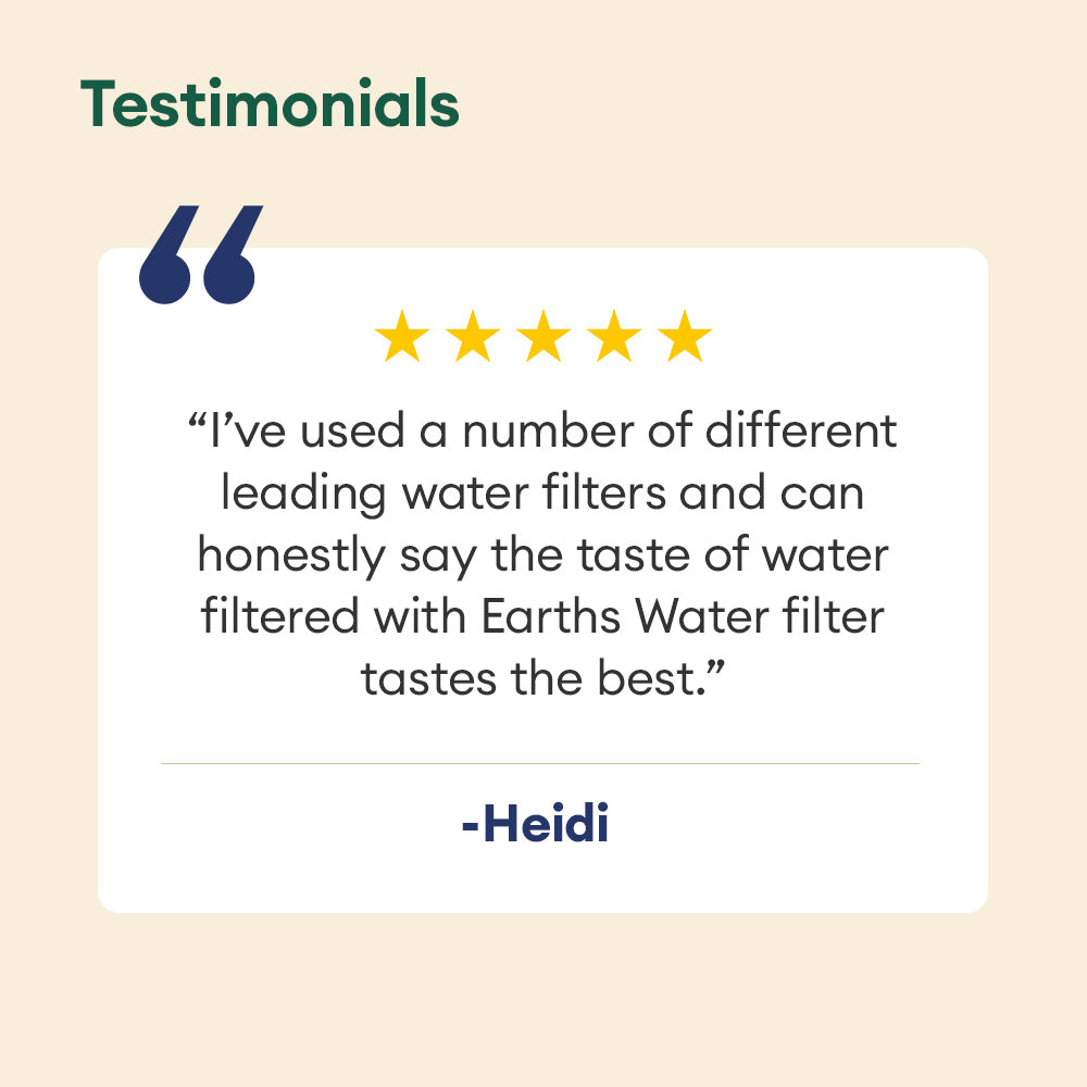 9L Glass Benchtop Alkaline Water Filter - Natural Bamboo