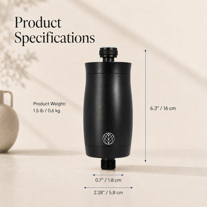 The Original Premium Shower Filter - Black