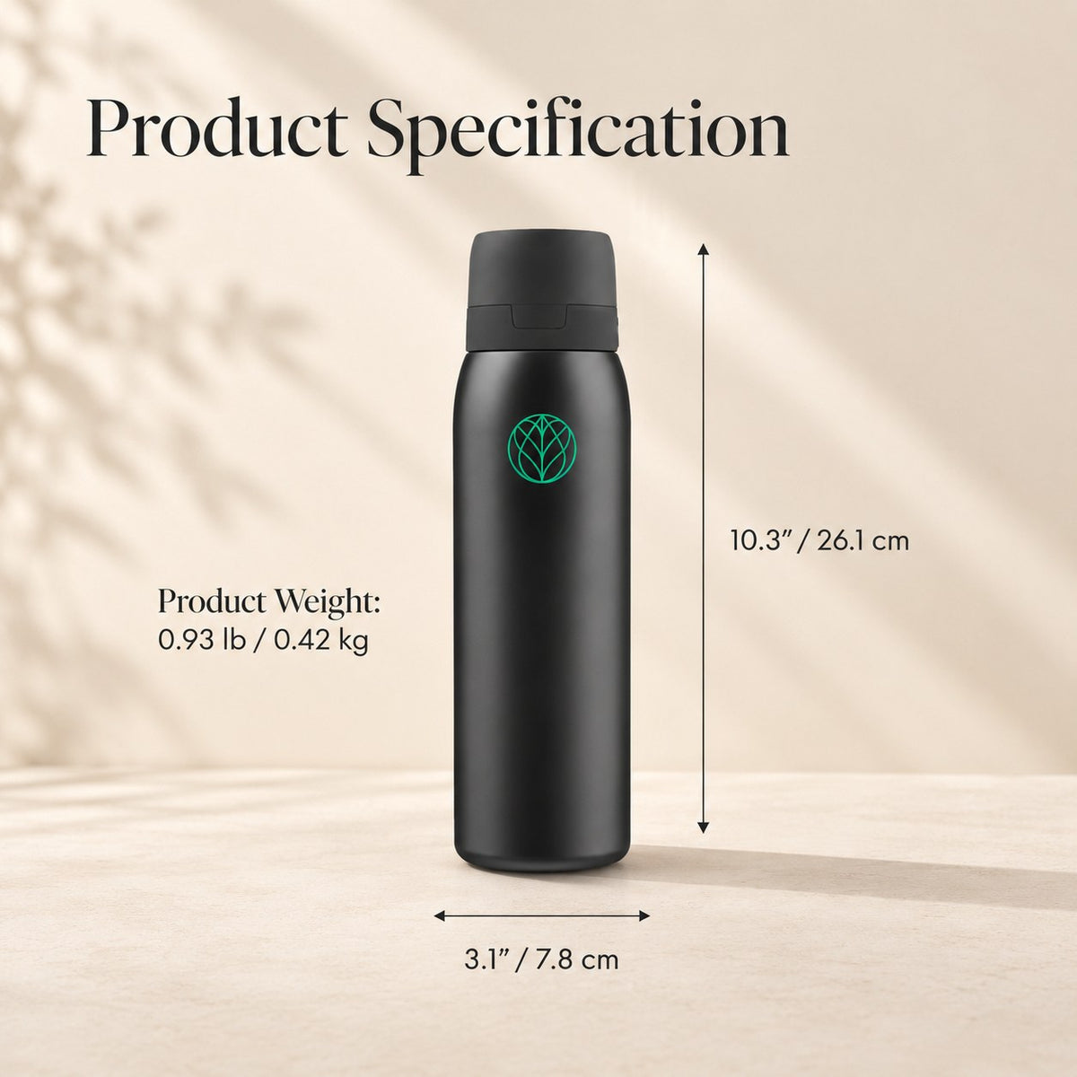 Ultra Stainless Steel Water Filter Bottle + Urban Filter