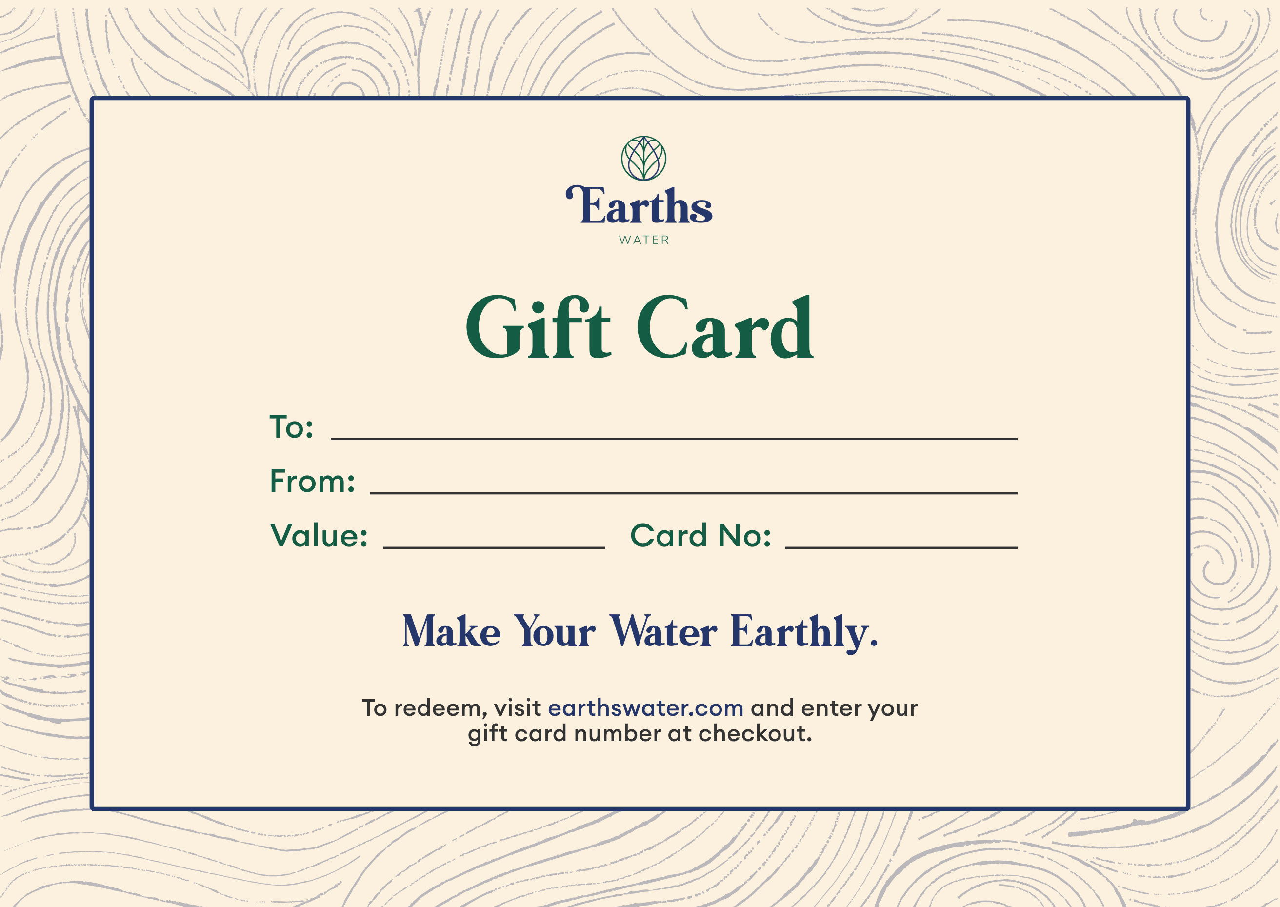 Earths Water eGift Card