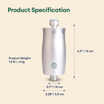Premium Shower Filter Water Purifier + 3 Replacement Filters [BUNDLE]